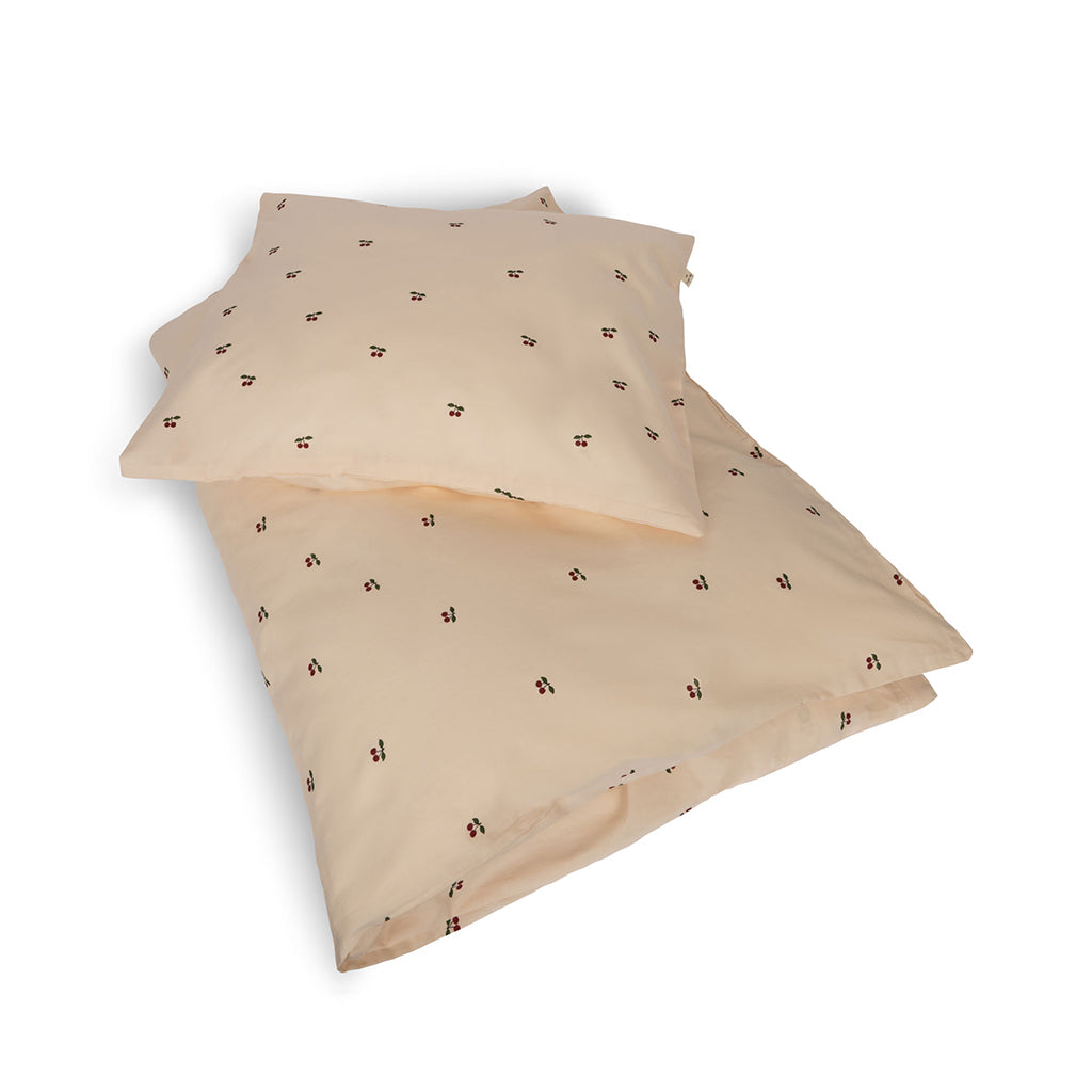 Konges Slöjd juniorsängkläder, ekologisk - Cherry