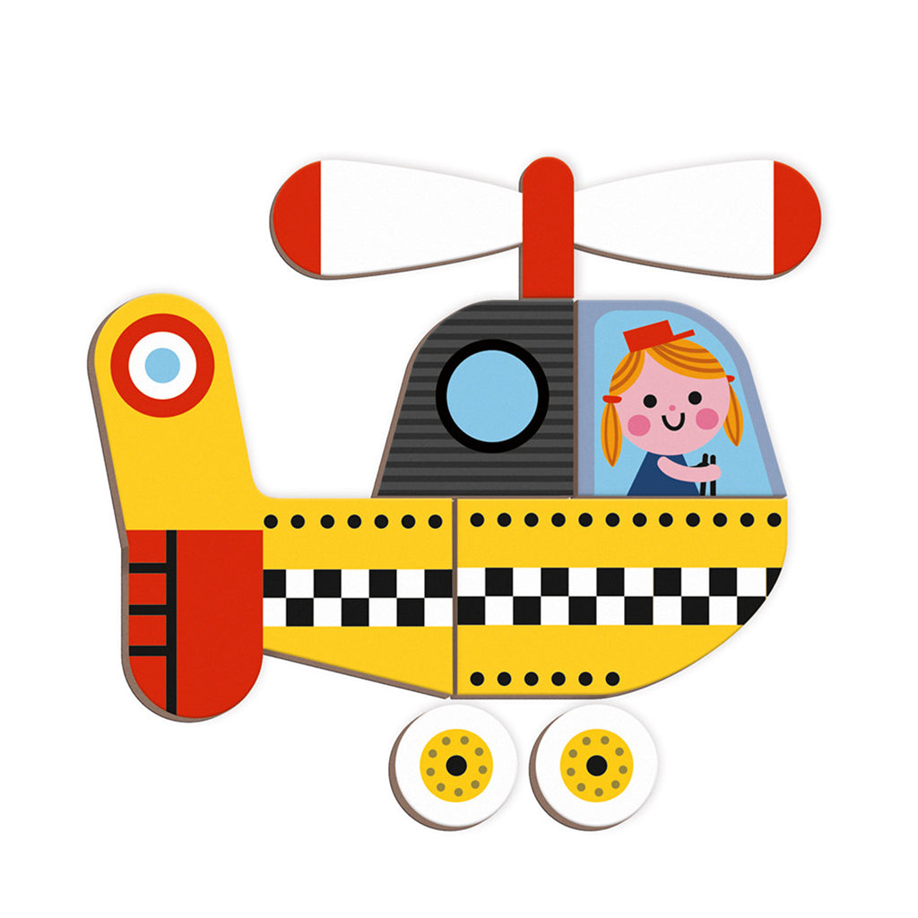 Janod magnetbok, 50 magneter – Racerbilar