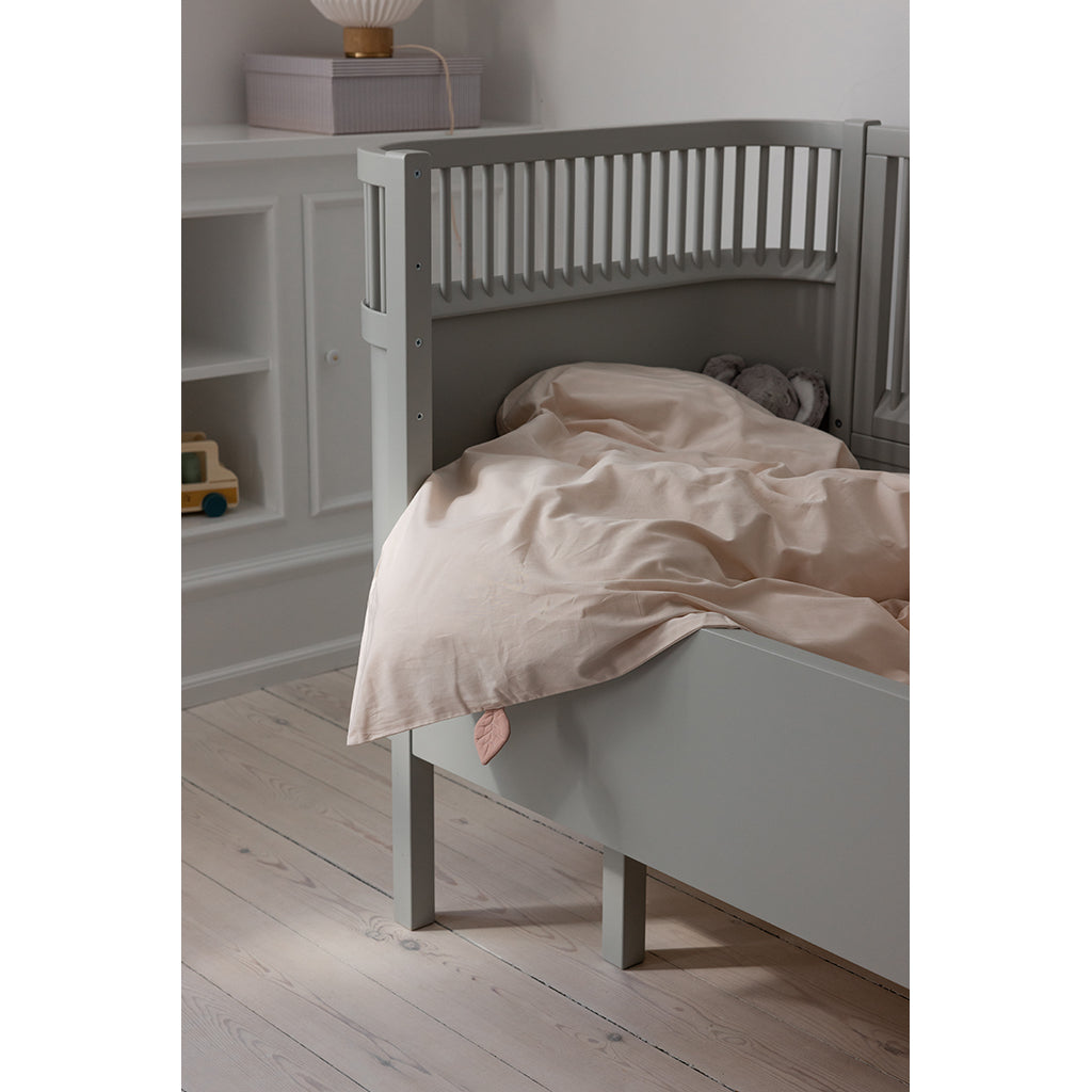 Sebra Juniorsängkläder, ekologisk - Birchbark Rose