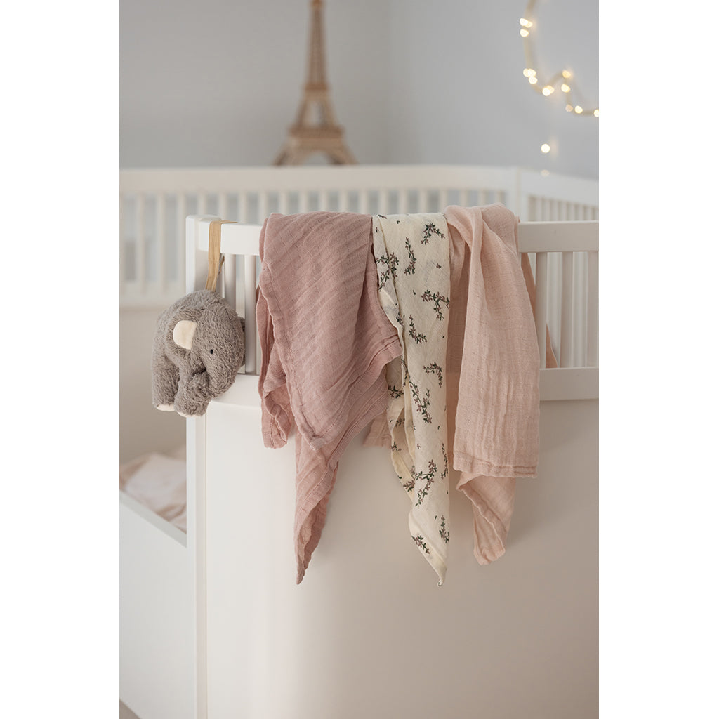 Sebra Tygblöjor, 3 st. - Powder blossom, rose