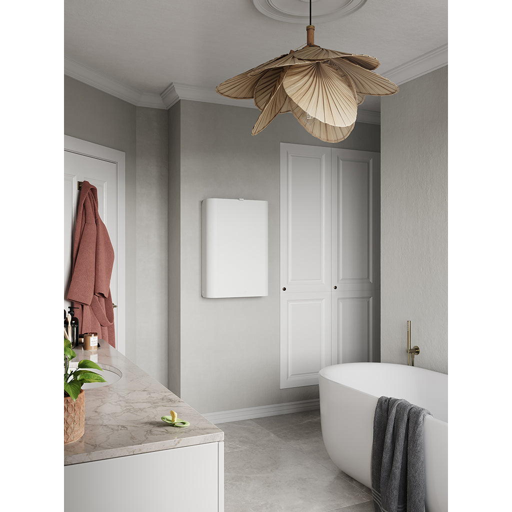 Sebra Väggmonterat skötbord i trä, Classic white