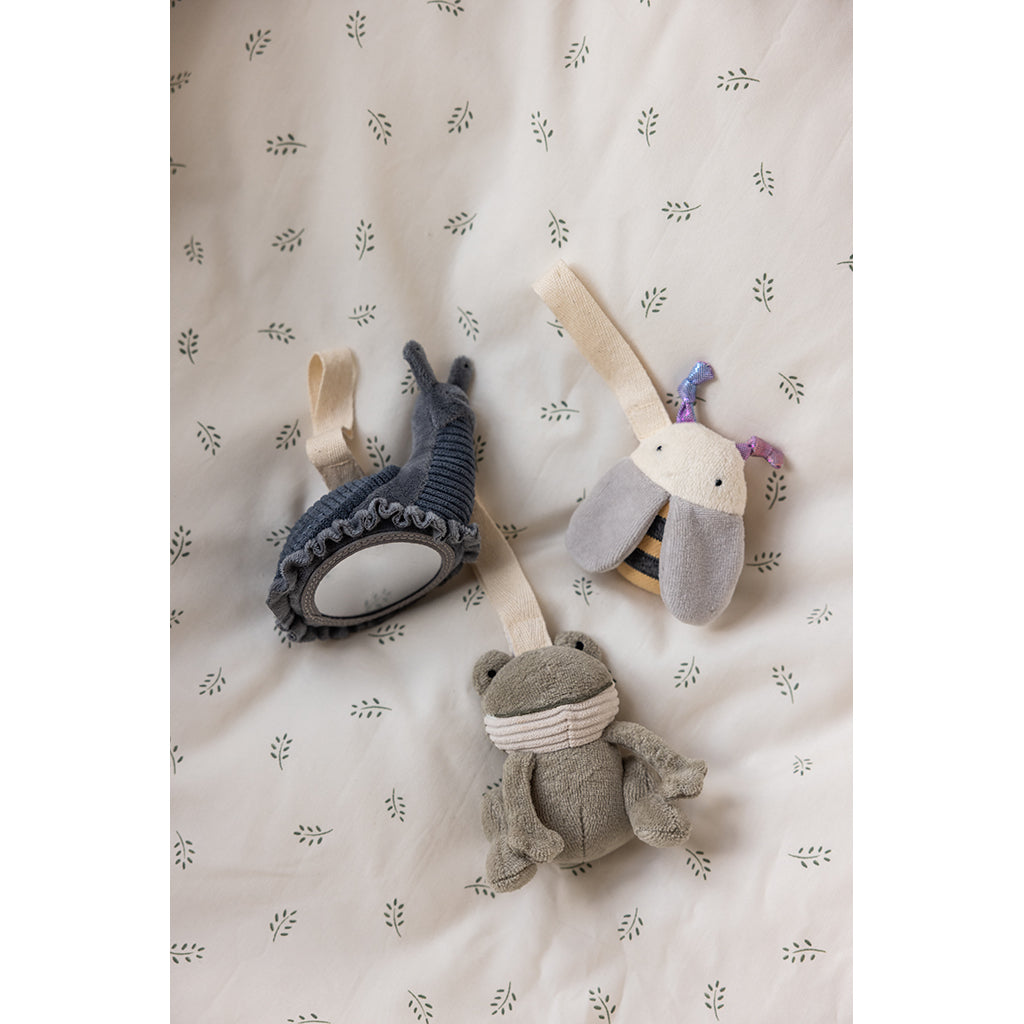 Sebra aktivitetsleksaker, 3 st. groda, bi och snigel