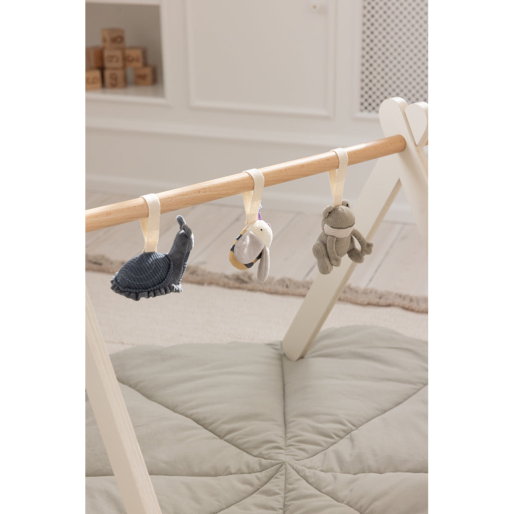 Sebra aktivitetsleksaker, 3 st. groda, bi och snigel