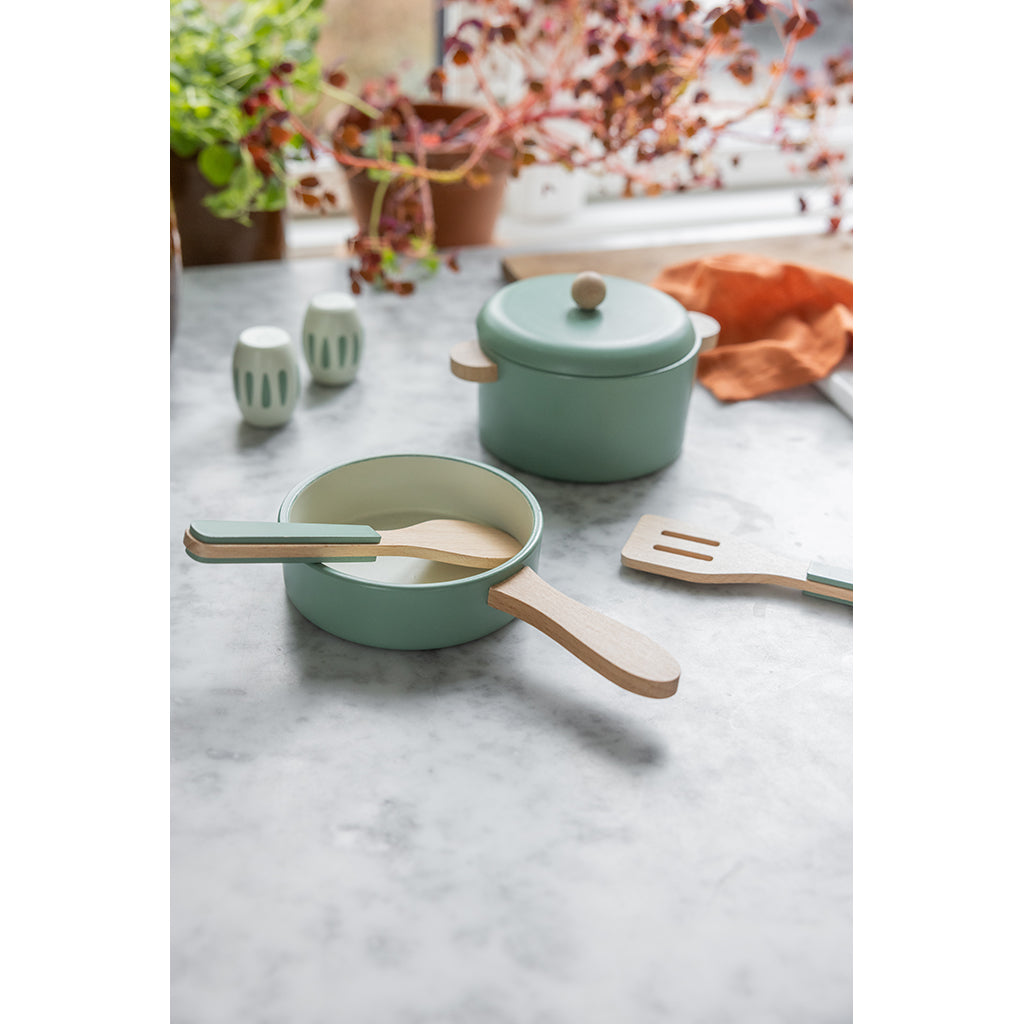 Sebra köksredskap i trä, Kastrull- och stekpanneset