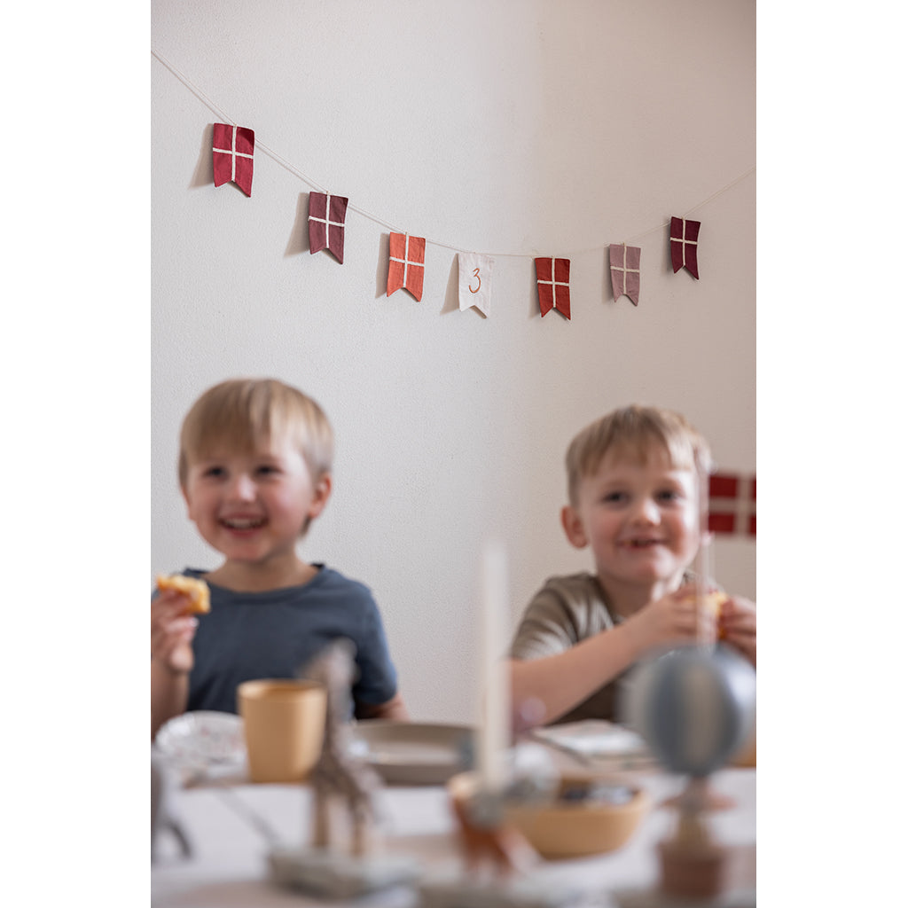 Sebra flaggirlang, födelsedagsgirlang med siffrorna 0-9