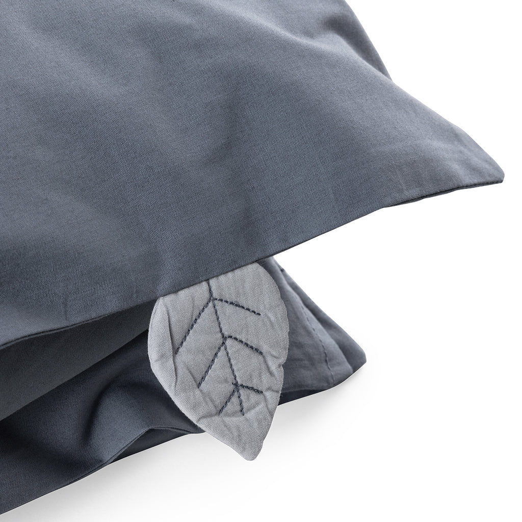 Sebra babybäddset, ekologiskt - Forest Lake Blue