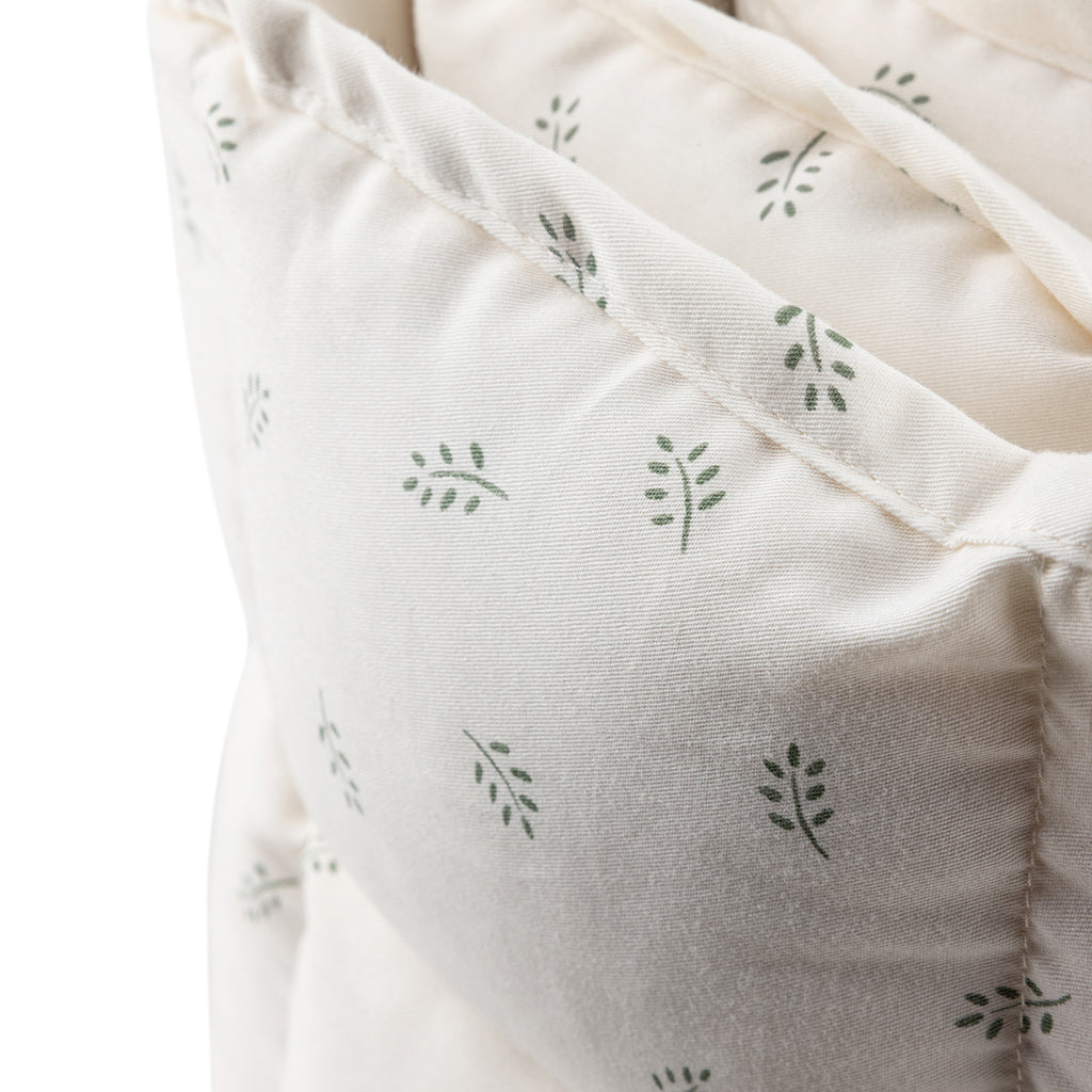 Sebra sängkant, kapok, Sophora Leaves - Beige