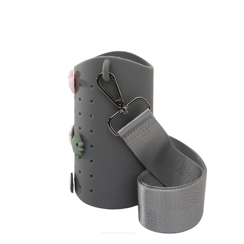 Asobu Sling silikonbandväska för vattenflaska, Smoke