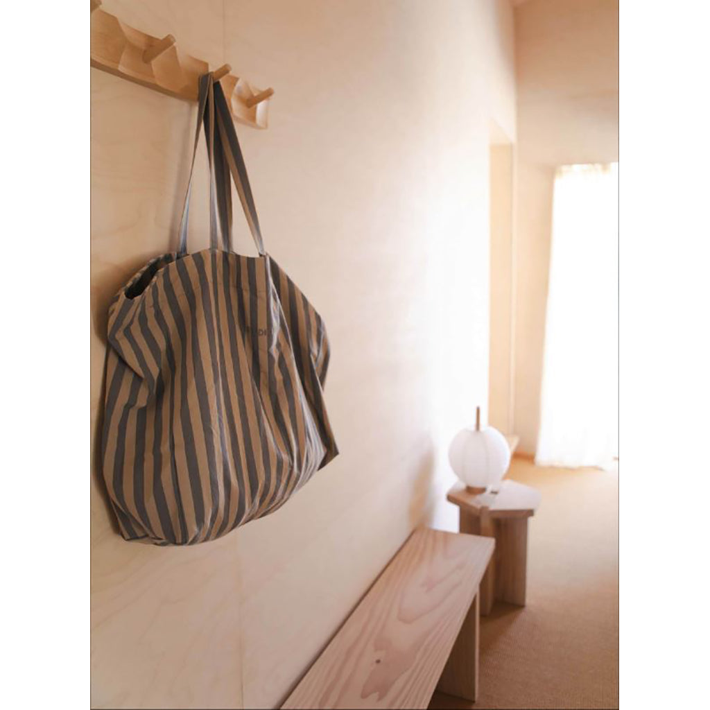 Studio Feder Hanna Totebag, Pale blue stripe
