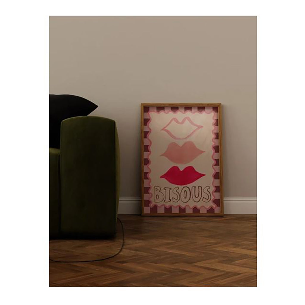 Studio Loco børneplakat, Bisous - 50 x 70 cm