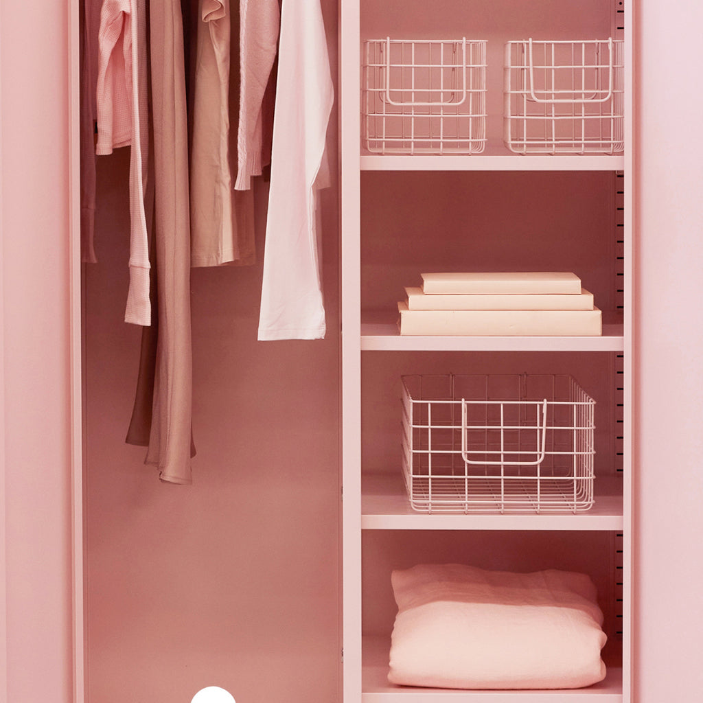 Mustard Made Korgar, set med 3 trådkorgar - Blush