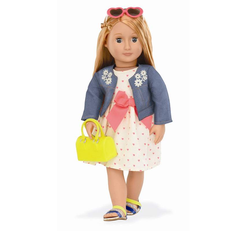 Our Generation dockkläder, DeLuxe klänning med hjärtan