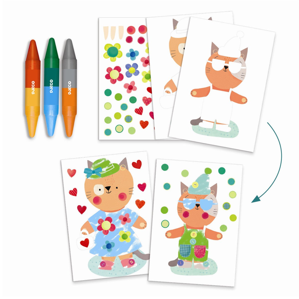 Djeco kreativt aktivitetskit - Huset