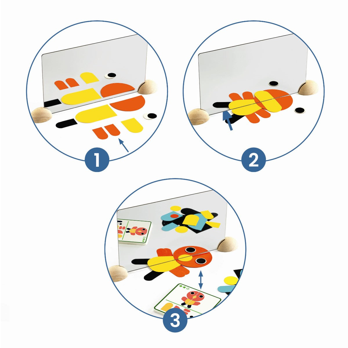 Djeco byggleksak, ZE Mirror - djur