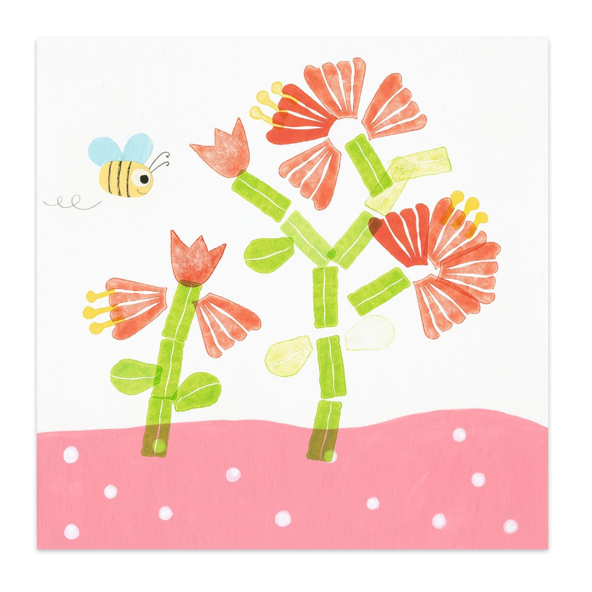 Djeco Kreativa Stämplar, Blommor