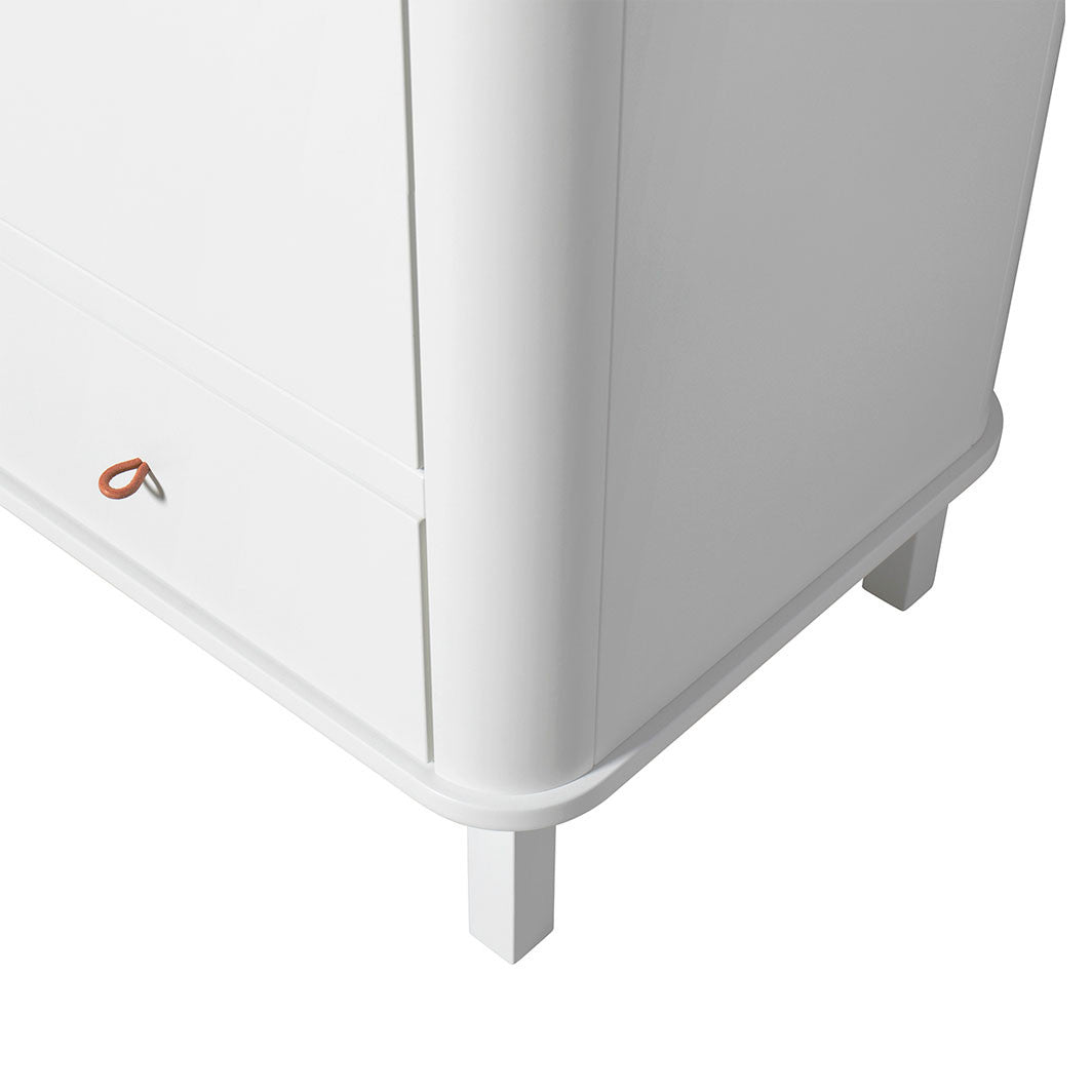 Oliver Furniture Wood garderob med 2 dörrar, vit - höjd 204 cm