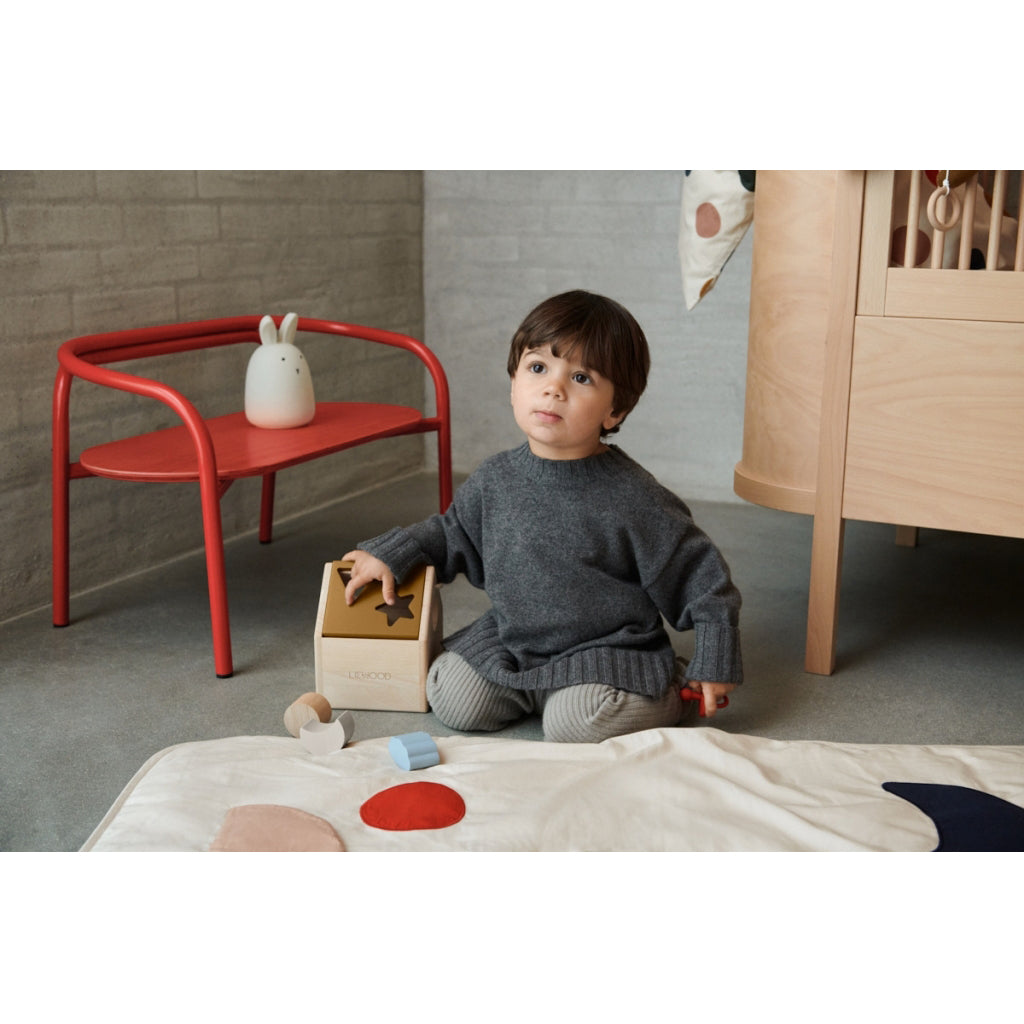 Liewood barnbänk, Alex - Natural/sandy mix