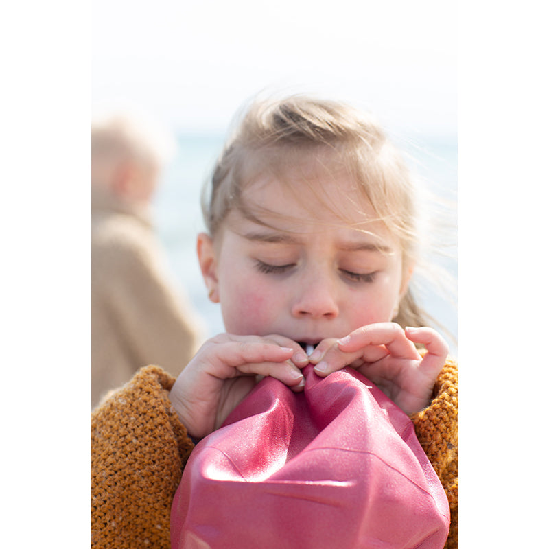 Scrunch-ball, uppblåsbar mjuk boll - Cherry red