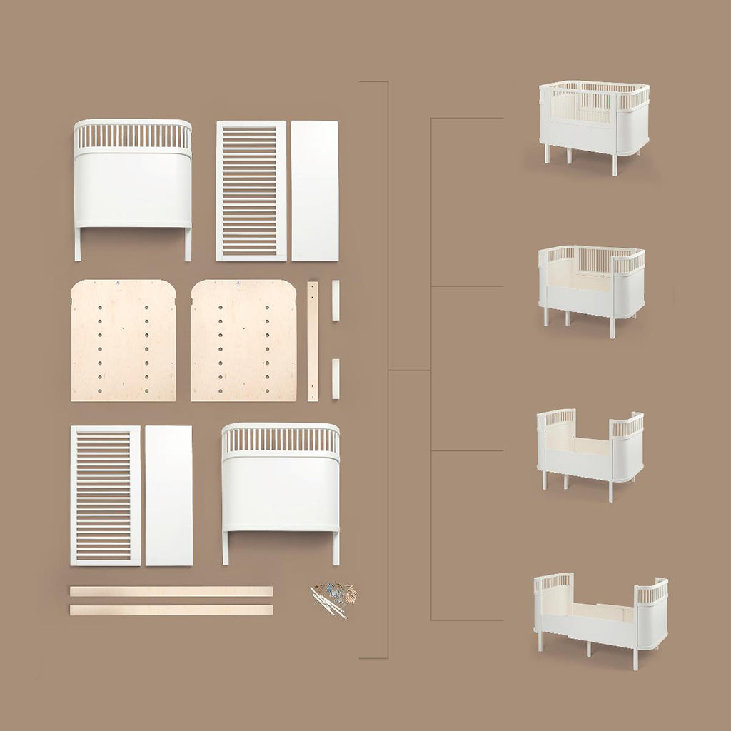 Sebra säng, baby och Jr. - Jetty beige