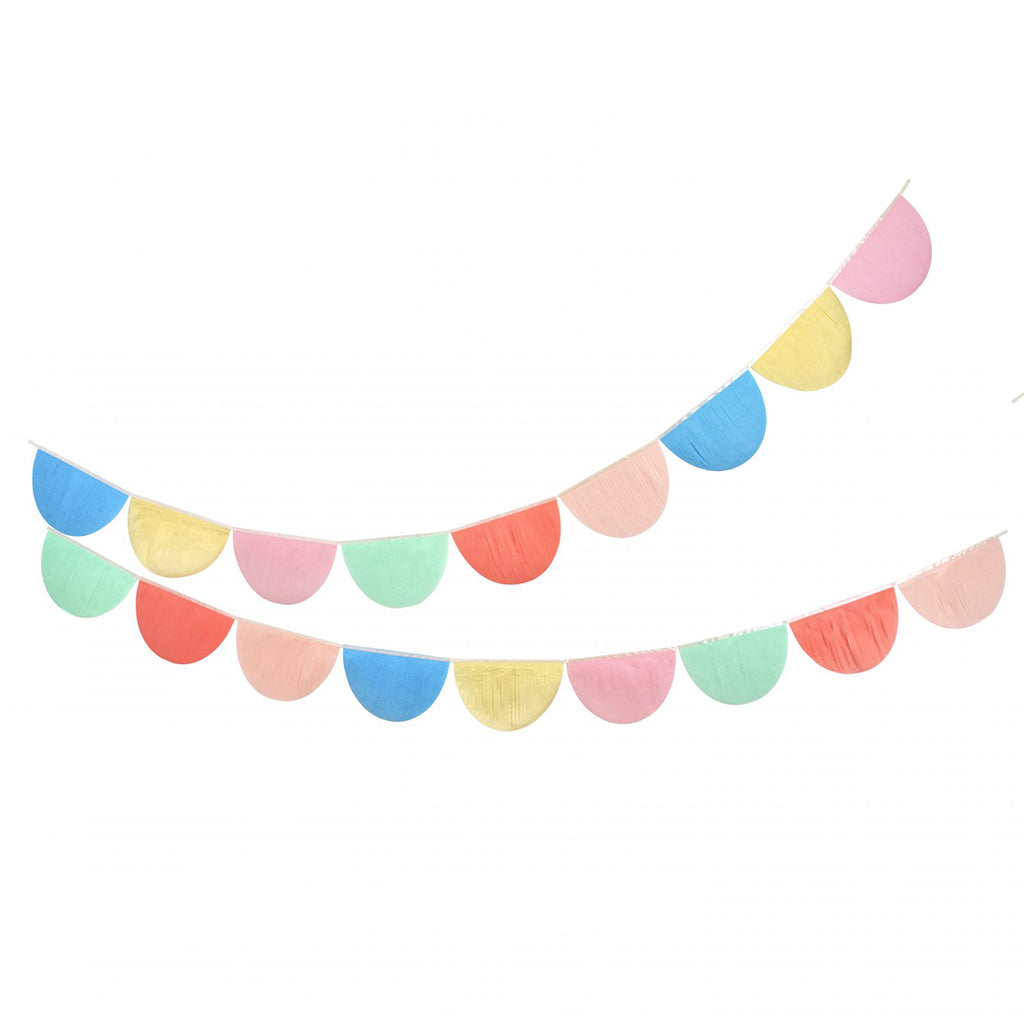 Meri Meri guirlande Regnbue, Scallop - 4 m.