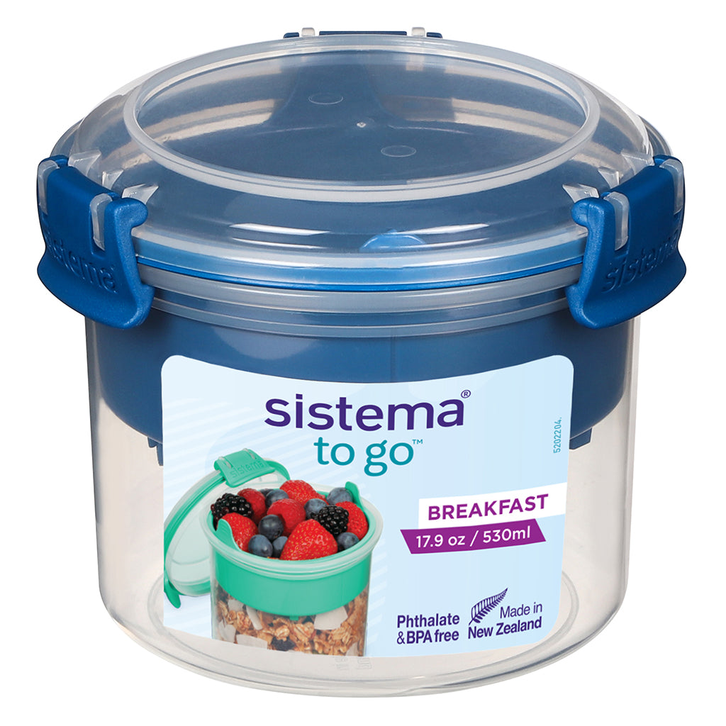 Sistema matlåda Breakfast To Go, 530 ml - Ocean blue