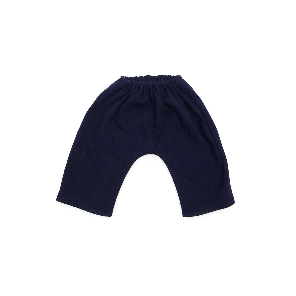 Así dockkläder för Leo och Leonora babydocka, strl. 46 cm, Bomullsbyxor - Marinblå