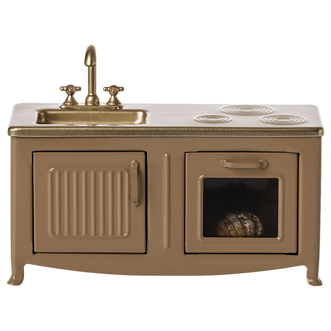 Maileg Docktillbehör, Kök till möss - Ljusbrun