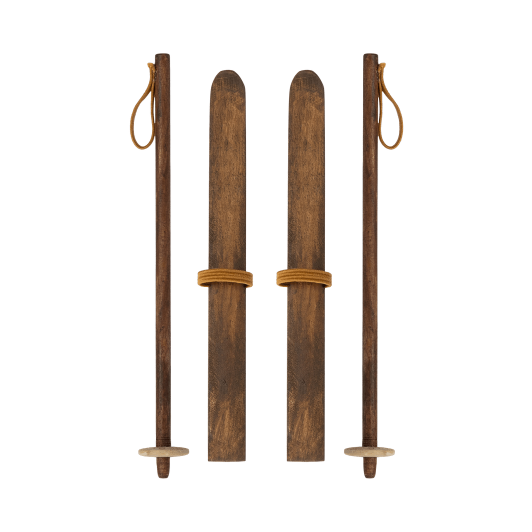 Maileg Docktillbehör, Skidor och skidstavar till Mor & Far mus