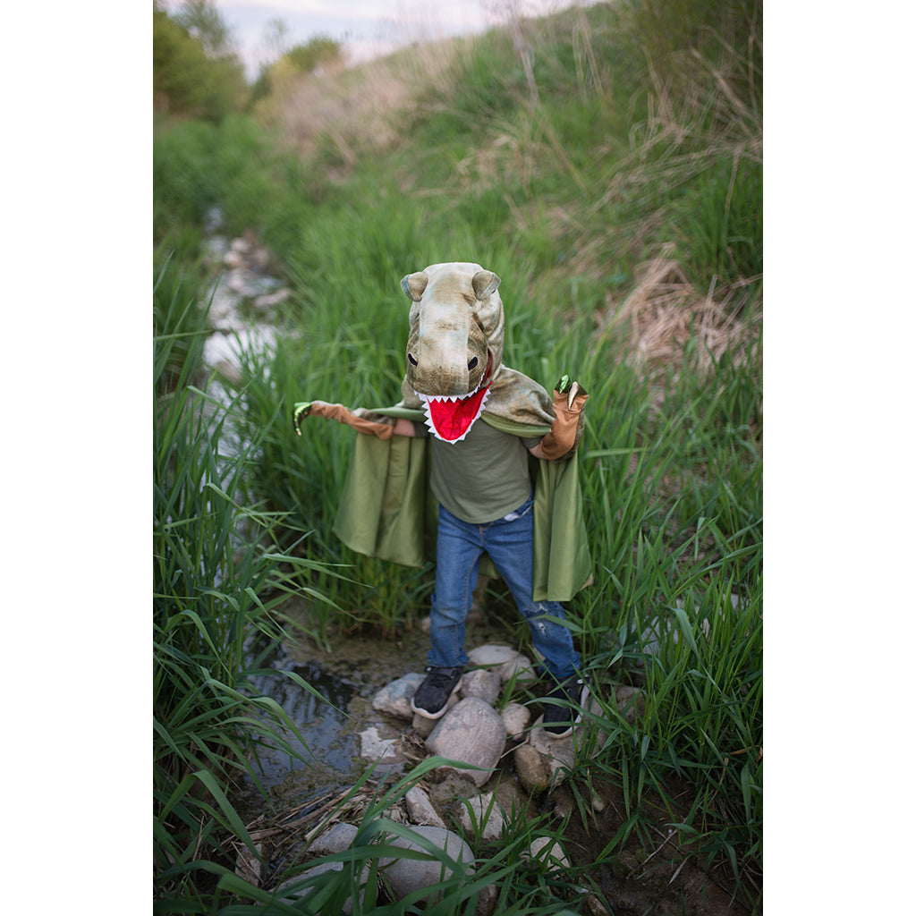 Great Pretenders djurdräkt, dinosauriekappa, T-Rex - stl. 4-6 år