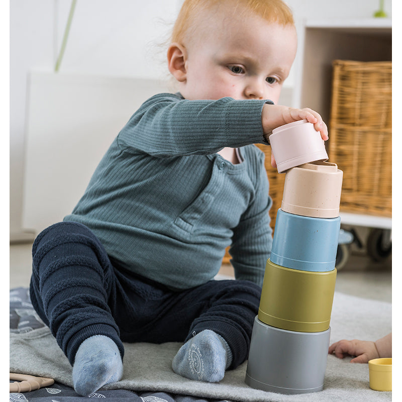 Dantoy Bioplast Tiny Stapelbägare, Svanenmärkt - Från 6 mån.