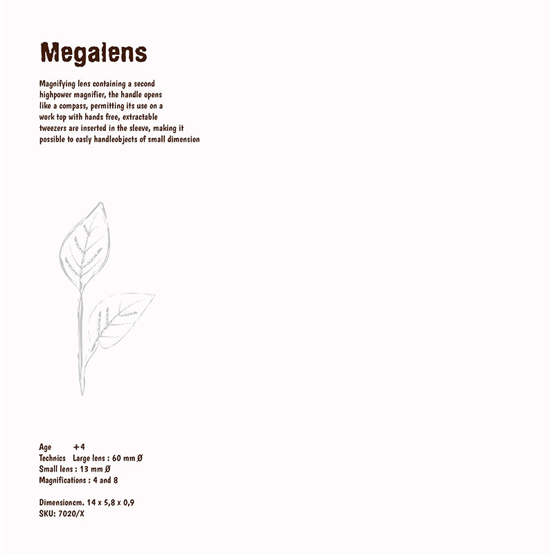 Navir Explora megaglas, förstoringsglas med megalins