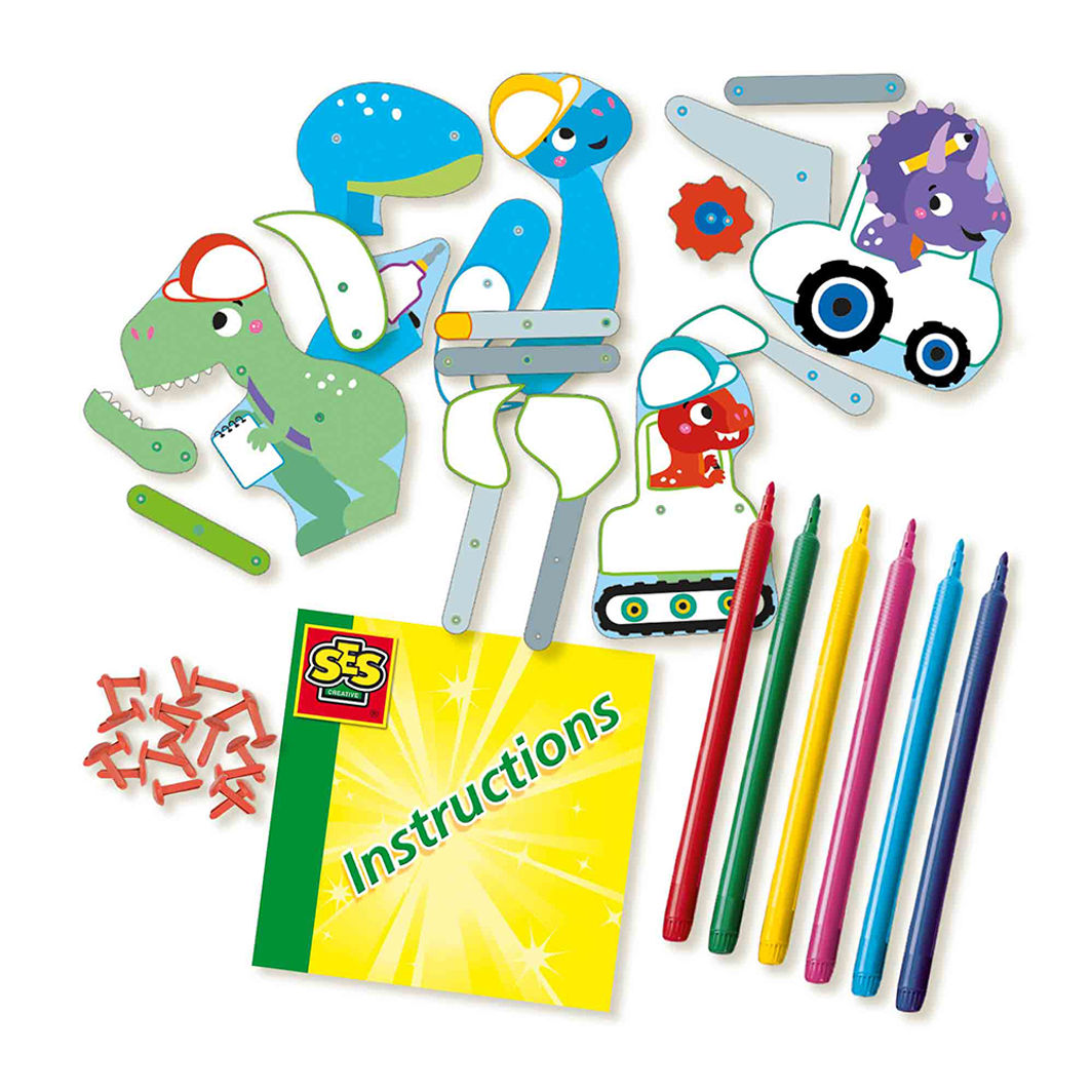 SES Creative Pappersbyggset, Ingenjörsdinosaurier