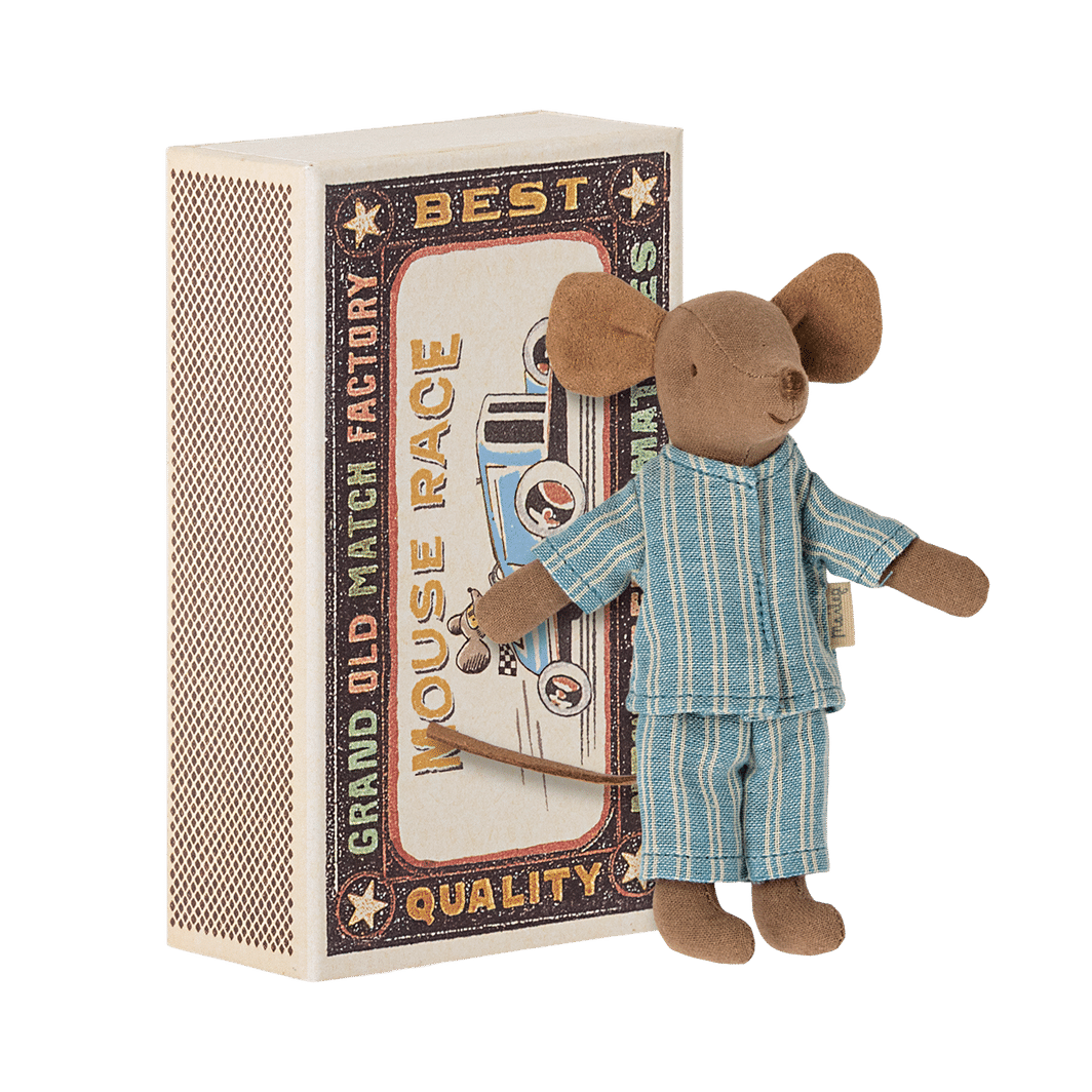 Maileg Storebror mus i tändsticksask