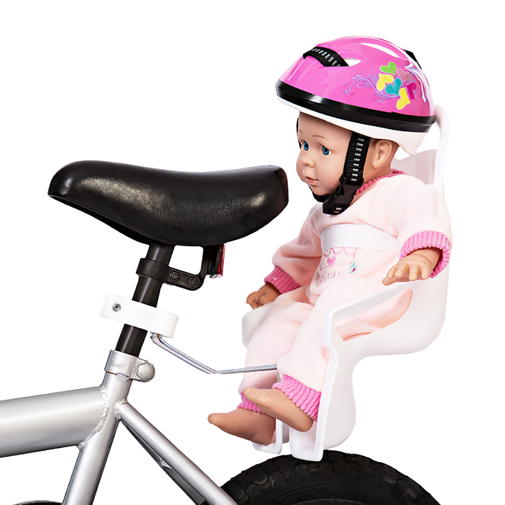 MaMaMeMo Dolls, cykelstol för docka - vit