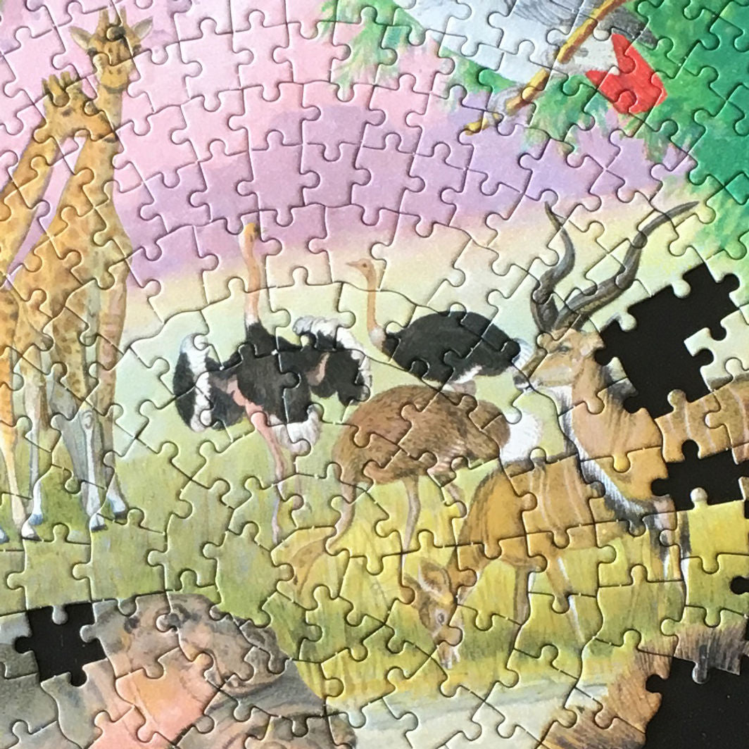 eeBoo, Rundt pussel 1000 bitar - Afrika