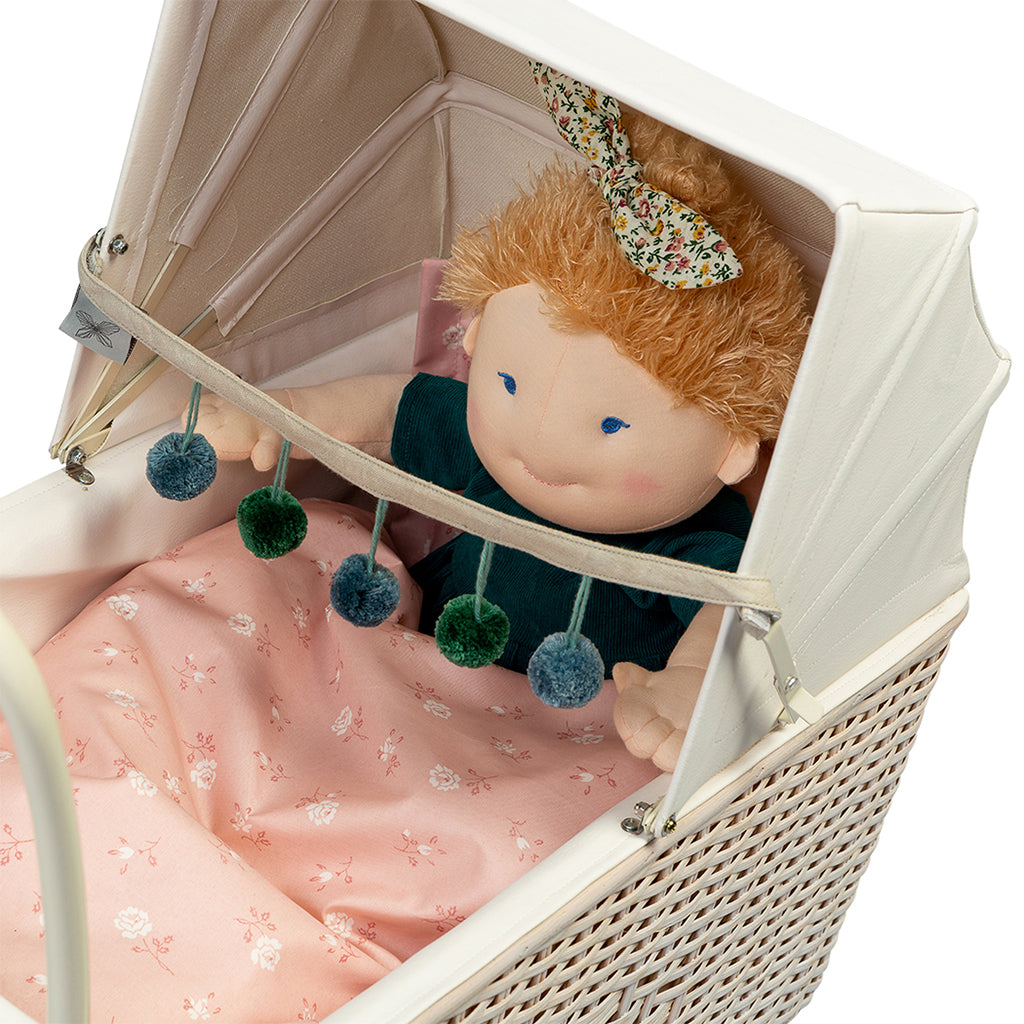 By Astrup barnvagnskedja till dockvagn, Blå pompom