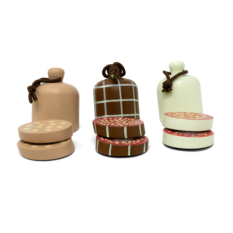 Mamamemo leksaksmat i trä, Italiensk salami