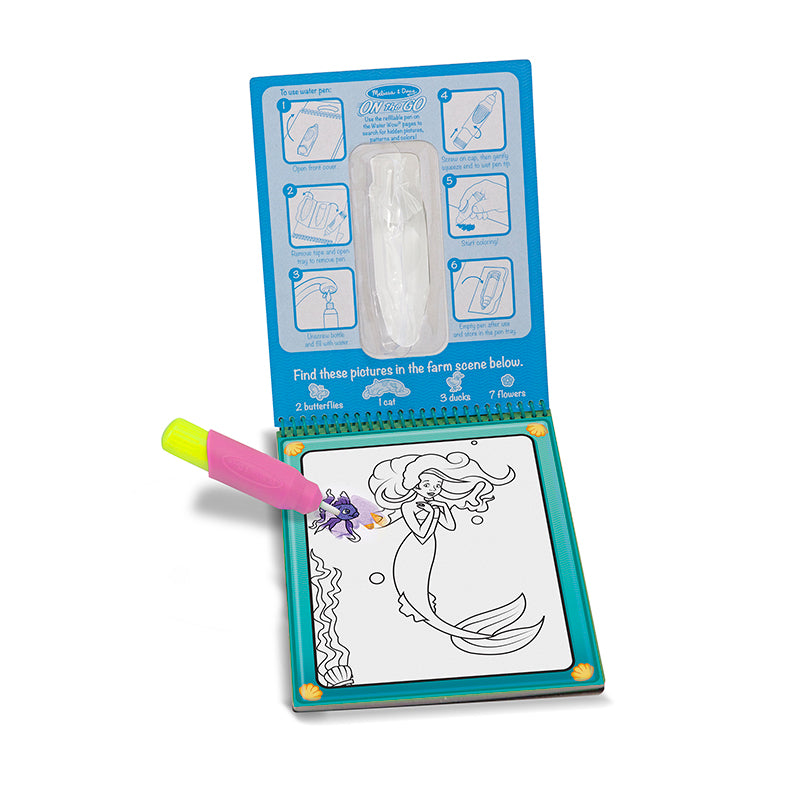 Water-wow, måla med vatten, återanvändbara motiv - feer