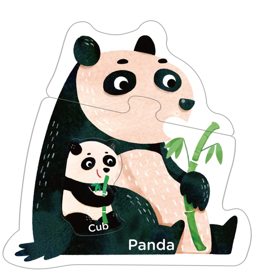 mierEdu, Pussel 8x3 bitar – Steg 1 – Djurunge med förälder