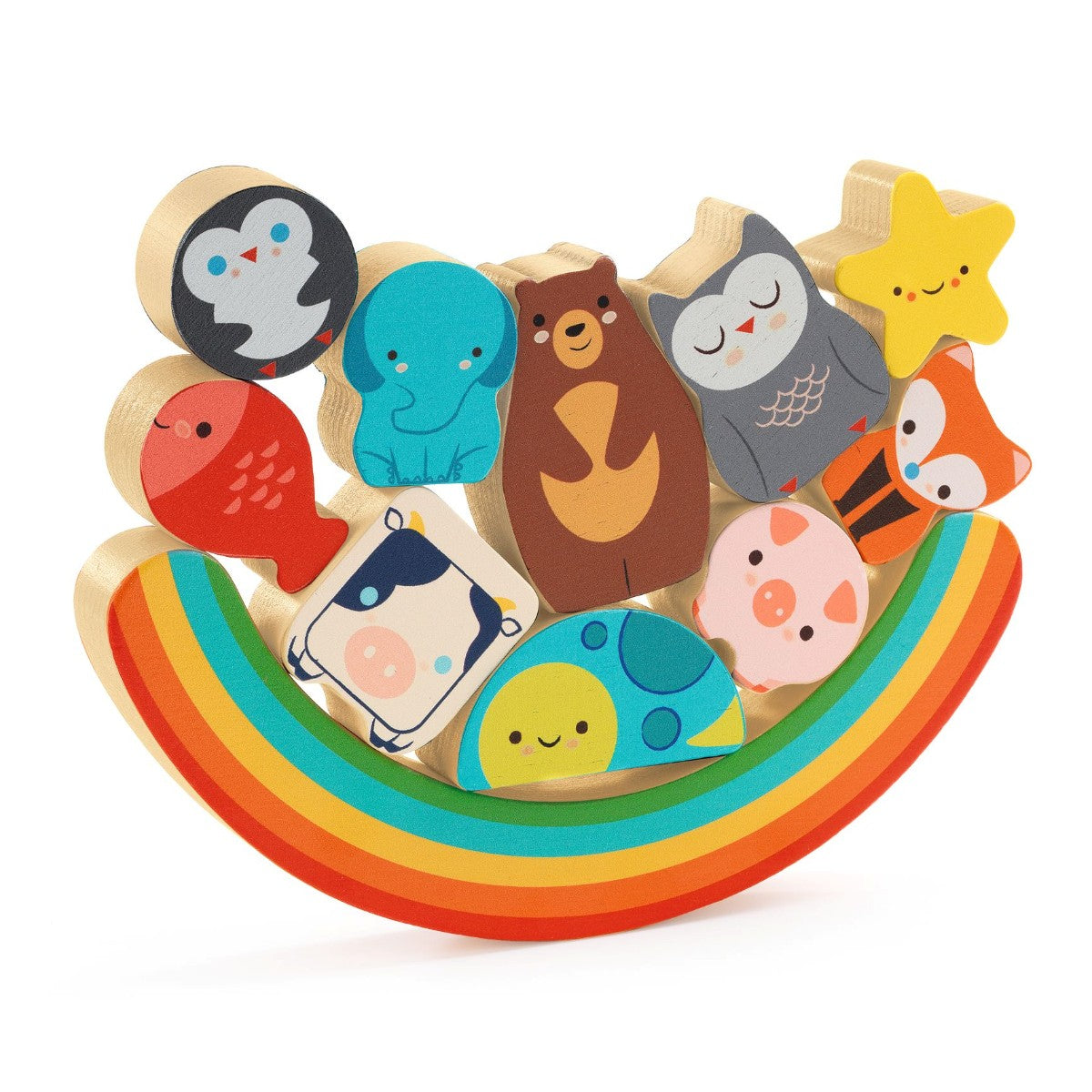 Djeco Puzz & Stack Rainbow, balanceleg DJ01076