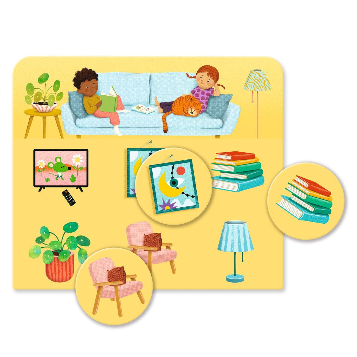 Djeco Lærespil, Billedlotteri Huset DJ08192