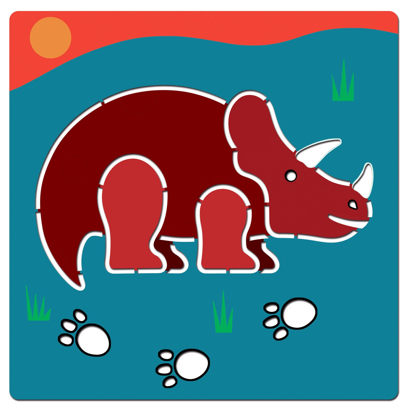 Djeco ritmallar, dino