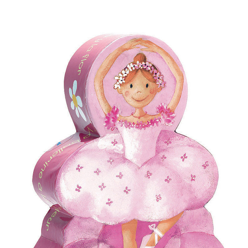 Djeco silhuetpuslespil, ballerina - 36 brikker