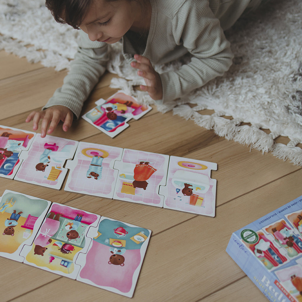 Eeboo Jumbo pussel, Läggdags – 10 bitar