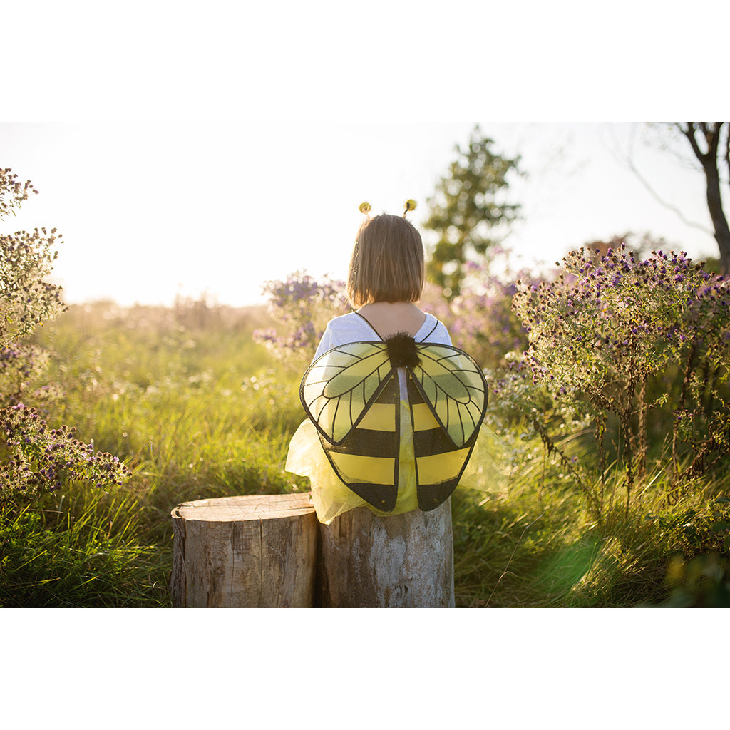 Great Pretenders utklädningskläder, Glitterbi-set - stl. 4-6 år