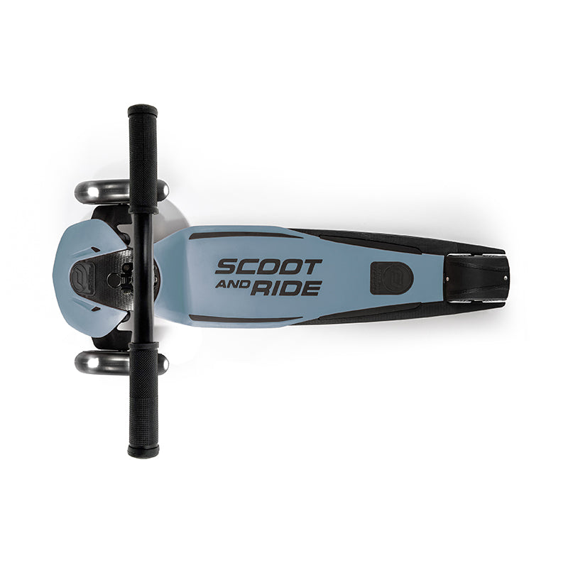 Scoot and Ride Highway Kick 5, sparkcykel - LED Steel