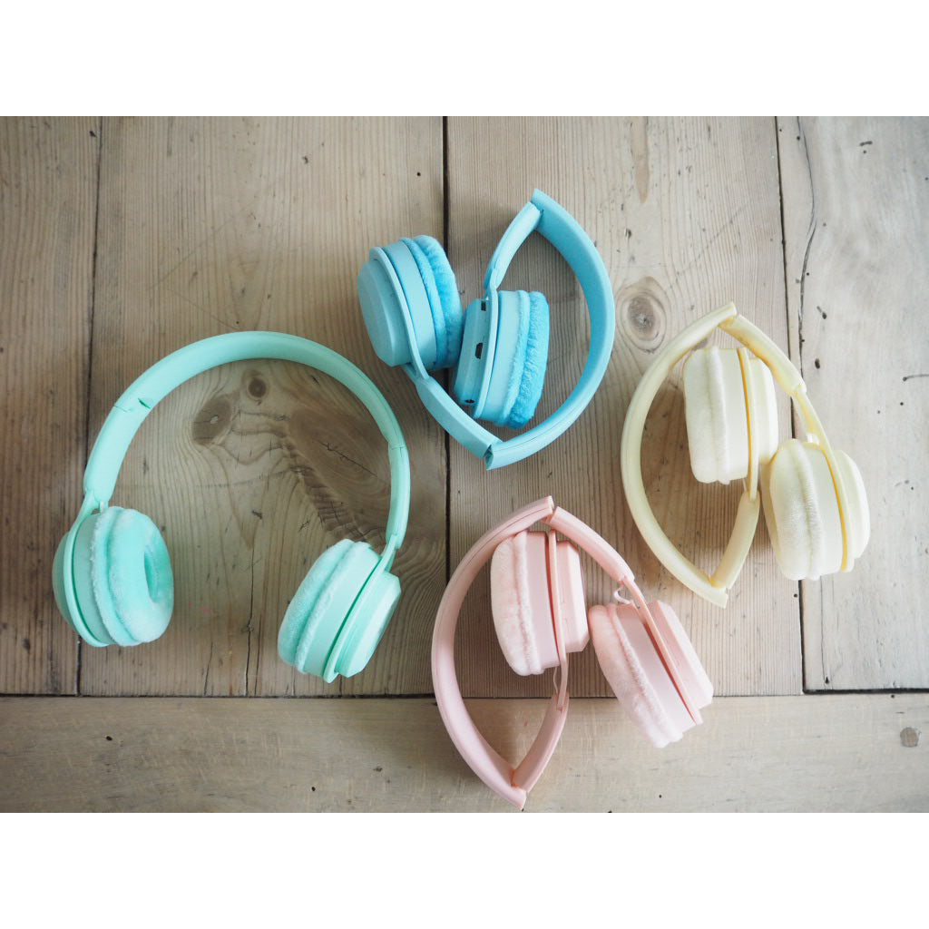 Lalarma trådlösa hörlurar med max 85 dB, Mint pastel