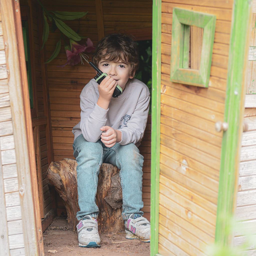 Kidywolf walkie talkie för barn, Kidytalk - Blå/Röd