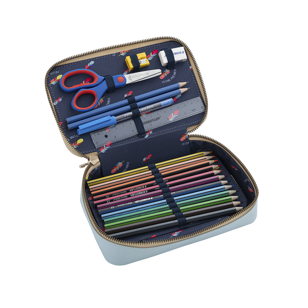 Jeune Premier Pennfodral med innehåll, Leopard Cherry