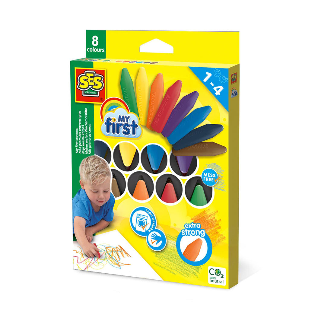 SES Creative Mine første farveblyanter - 8 stk.